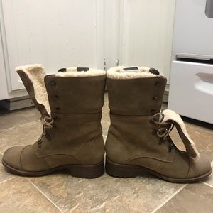 UGG Women's Gradin Lace Up Fold-Down Combat Boots